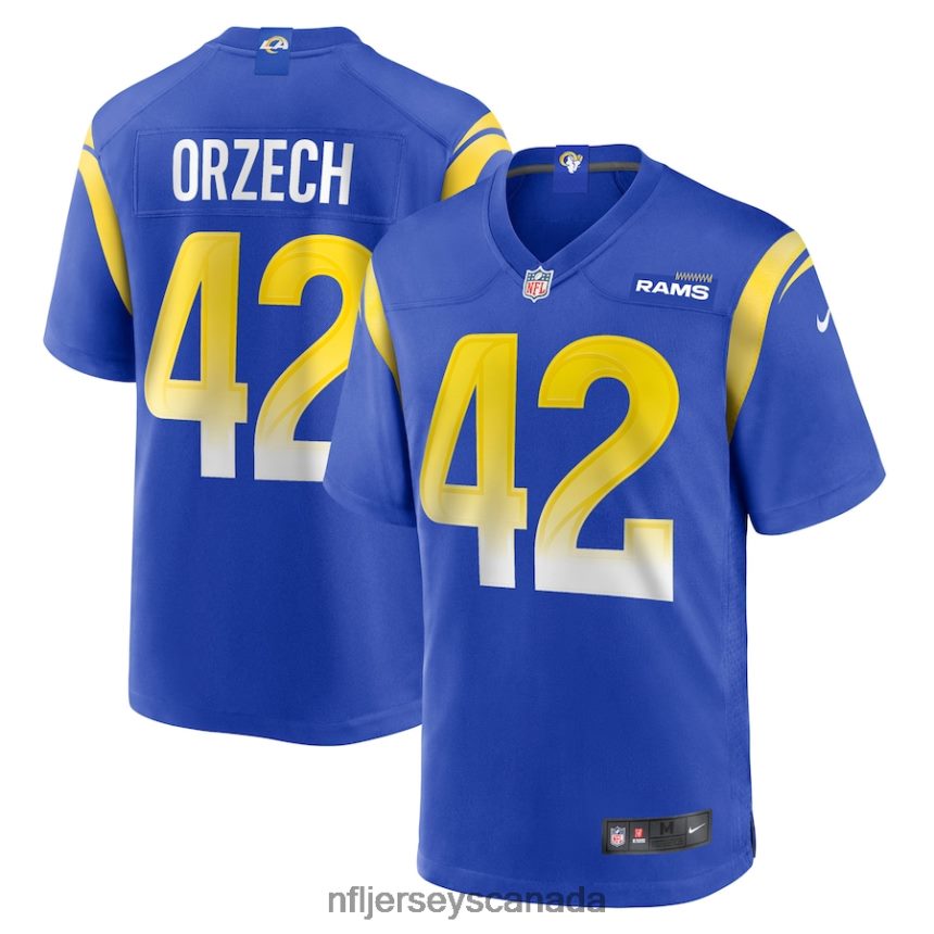 Men Los Angeles Rams Matthew Orzech Nike Royal Game Jersey Clothing NFL TBXFR65654
