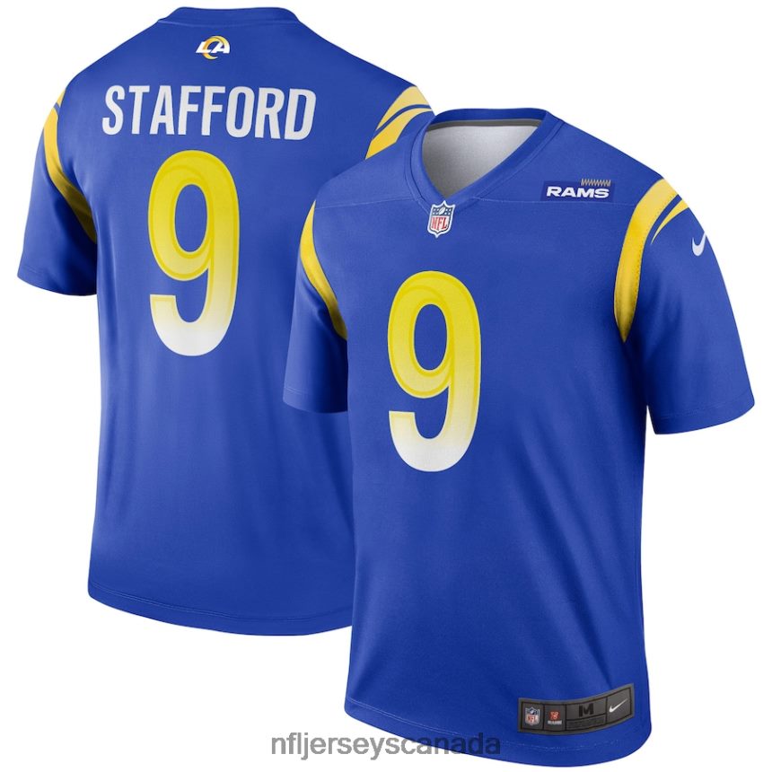 Men Los Angeles Rams Matthew Stafford Nike Royal Legend Jersey Clothing NFL TBXFR6885