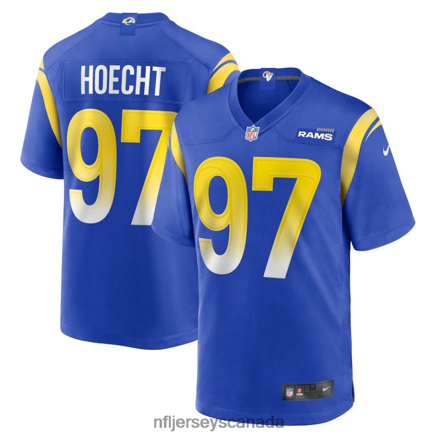 Men Los Angeles Rams Michael Hoecht Nike Royal Game Player Jersey Clothing NFL TBXFR64789