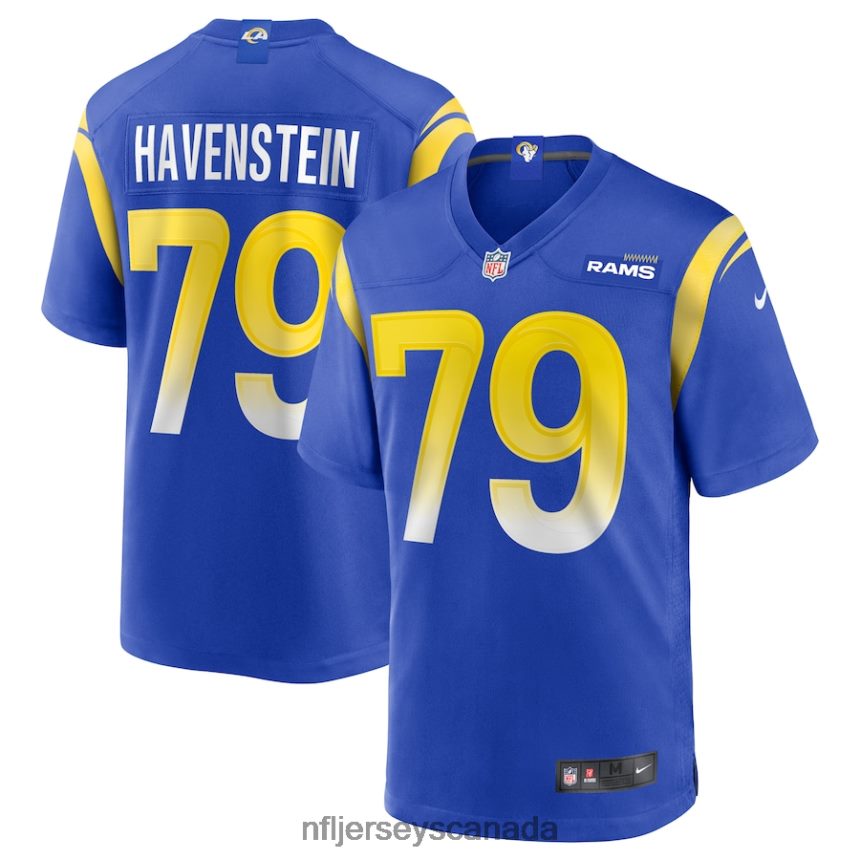 Men Los Angeles Rams Rob Havenstein Nike Royal Game Jersey Clothing NFL TBXFR63797