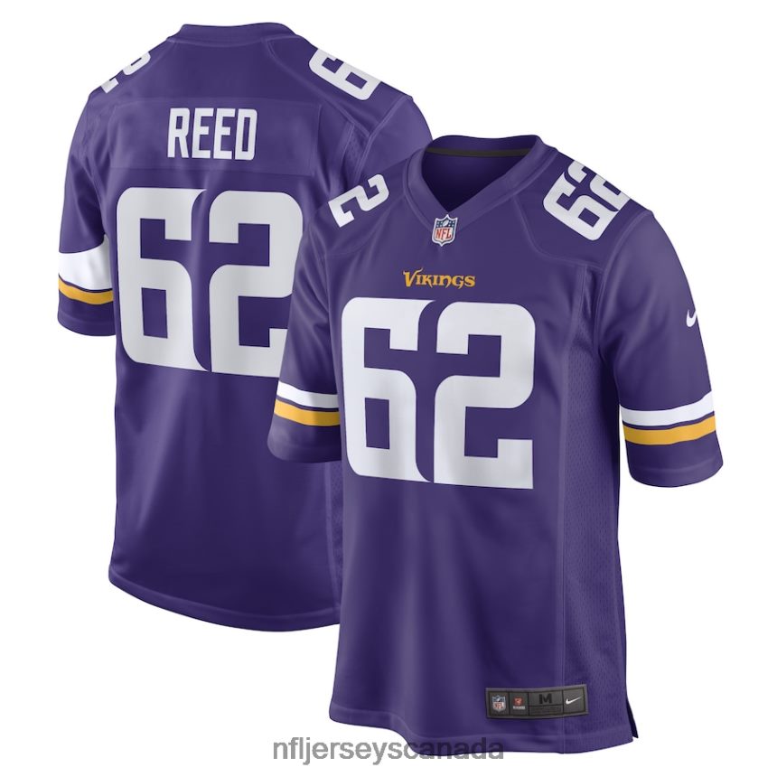 Men Minnesota Vikings Chris Reed Nike Purple Game Player Jersey Clothing NFL TBXFR66065