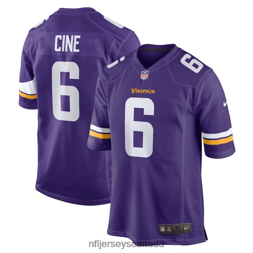 Men Minnesota Vikings Lewis Cine Nike Purple Game Player Jersey Clothing NFL TBXFR63302