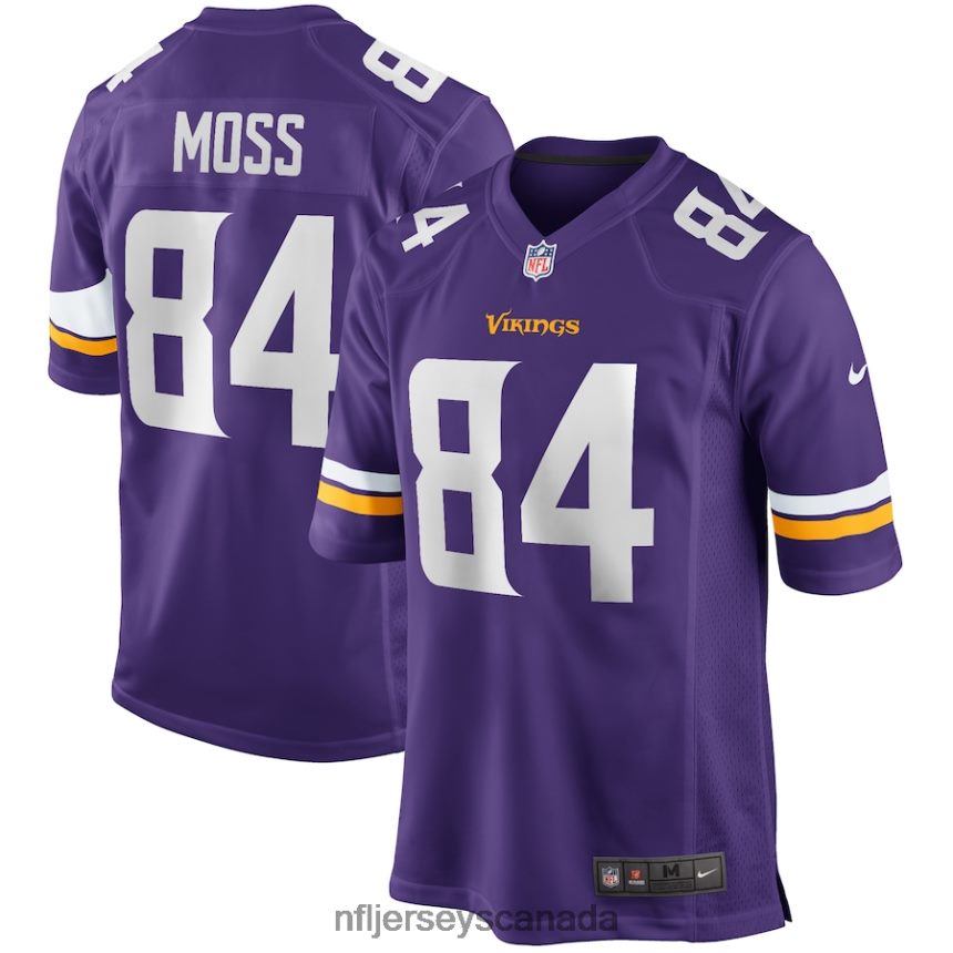 Men Minnesota Vikings Randy Moss Nike Purple Game Retired Player Jersey Clothing NFL TBXFR62242