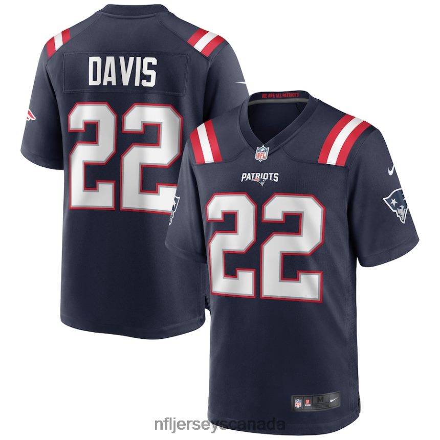 Men New England Patriots Cody Davis Nike Navy Game Jersey Clothing NFL TBXFR66213