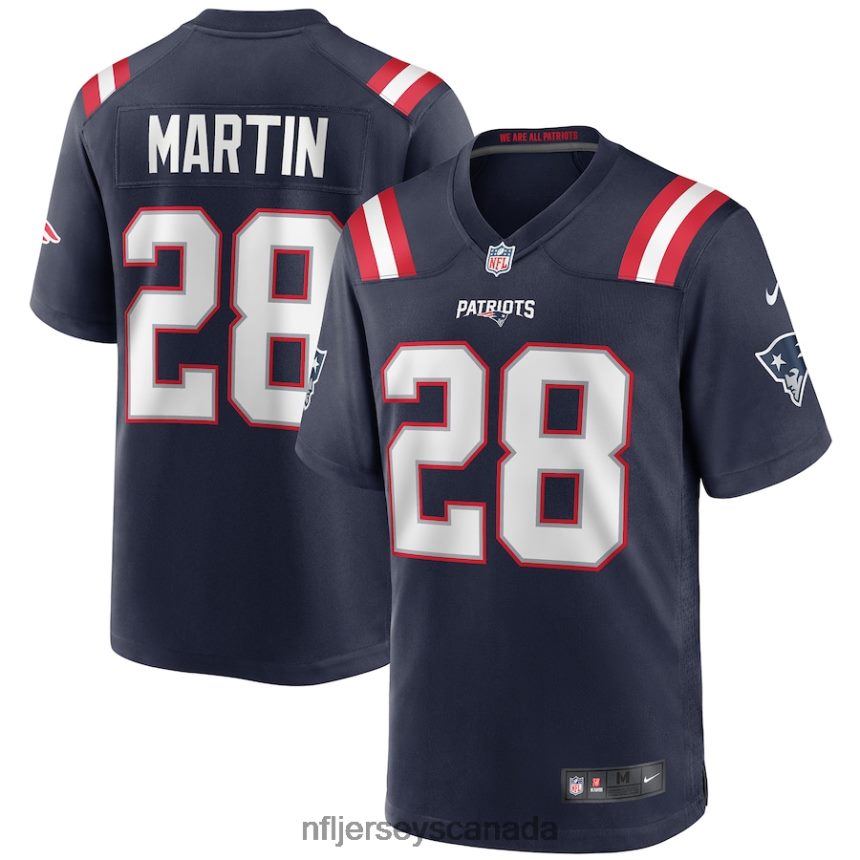Men New England Patriots Curtis Martin Nike Navy Game Retired Player Jersey Clothing NFL TBXFR64424