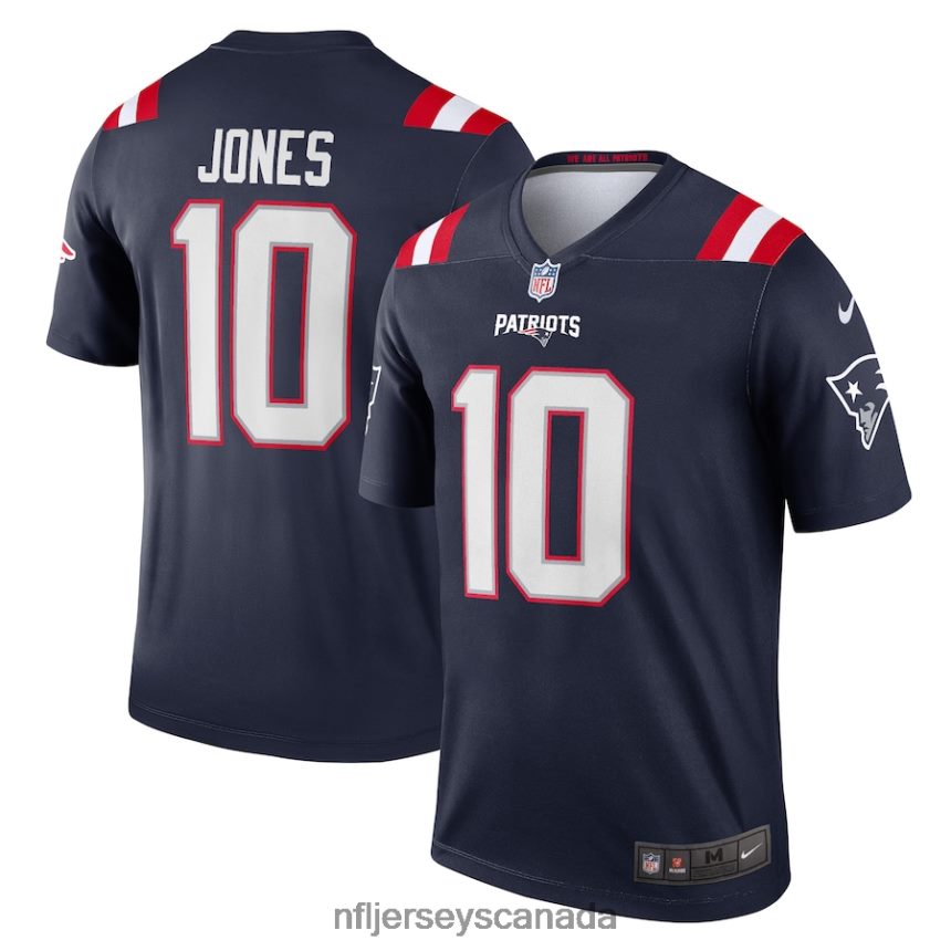 Men New England Patriots Mac Jones Nike Navy Legend Jersey Clothing NFL TBXFR6605