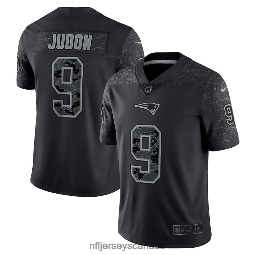 Men New England Patriots Matthew Judon Nike Black RFLCTV Limited Jersey Clothing NFL TBXFR62459