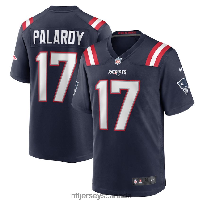 Men New England Patriots Michael Palardy Nike Navy Home Game Player Jersey Clothing NFL TBXFR64215