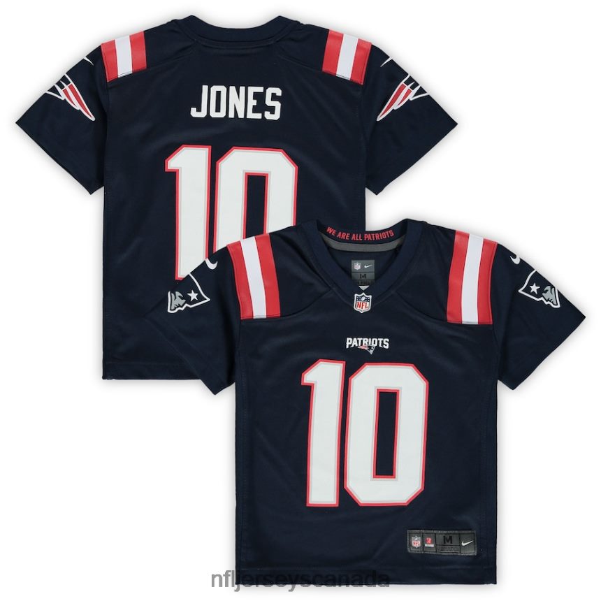 Men Preschool New England Patriots Mac Jones Nike Navy Game Jersey Clothing NFL TBXFR61438