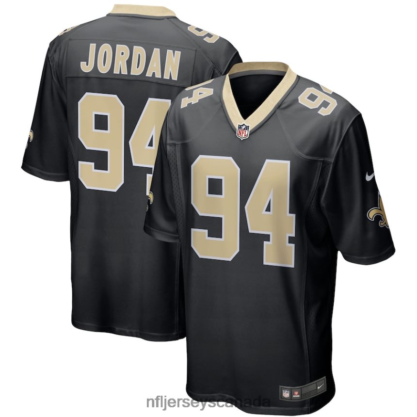 Men New Orleans Saints Cameron Jordan Nike Black Game Player Jersey Clothing NFL TBXFR63782
