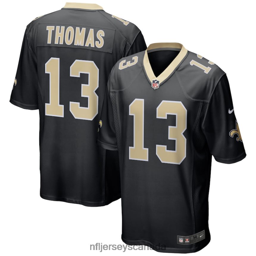 Men New Orleans Saints Michael Thomas Nike Black Team Color Game Jersey Clothing NFL TBXFR62900