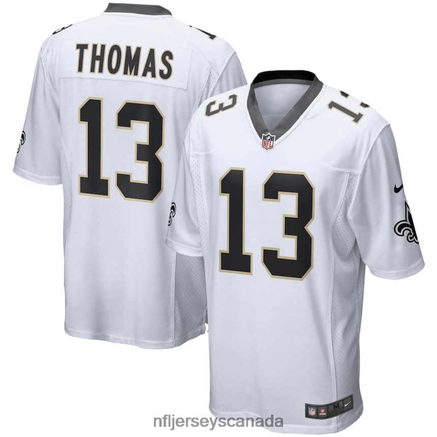 Men New Orleans Saints Michael Thomas Nike White Game Player Jersey Clothing NFL TBXFR62642