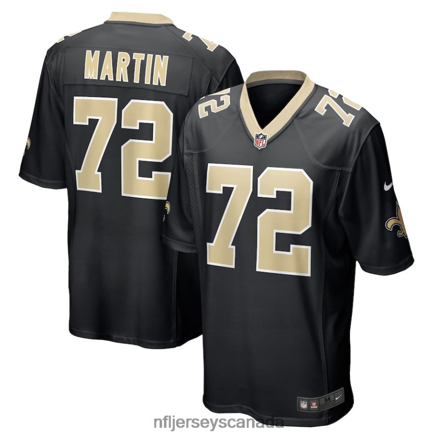 Men New Orleans Saints Nick Martin Nike Black Game Player Jersey Clothing NFL TBXFR66822