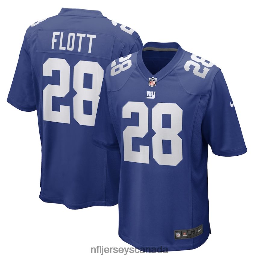 Men New York Giants Cor'Dale Flott Nike Royal Game Player Jersey Clothing NFL TBXFR62964