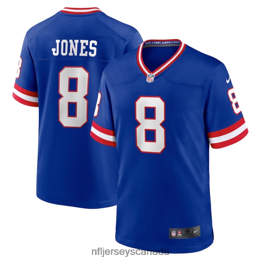 Men New York Giants Daniel Jones Nike Royal Classic Player Game Jersey Clothing NFL TBXFR656