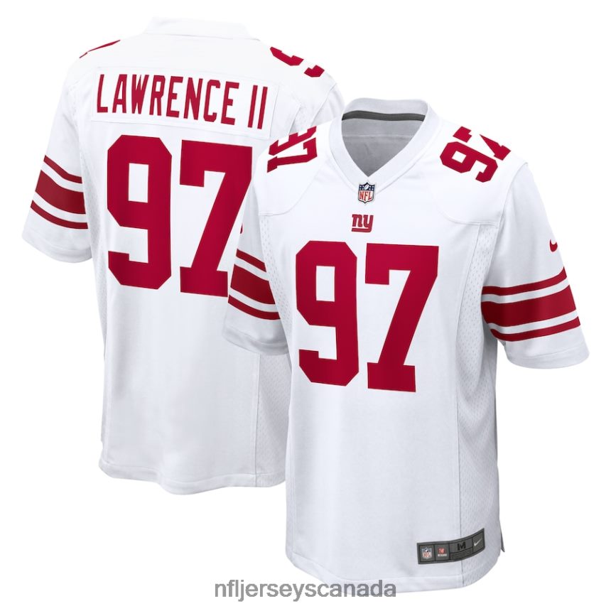 Men New York Giants Dexter Lawrence II Nike White Game Player Jersey Clothing NFL TBXFR6418