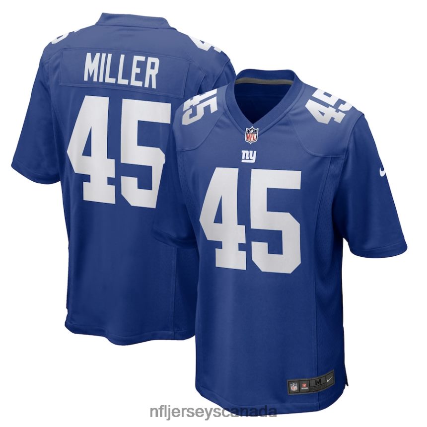 Men New York Giants Dre Miller Nike Royal Home Game Player Jersey Clothing NFL TBXFR67063