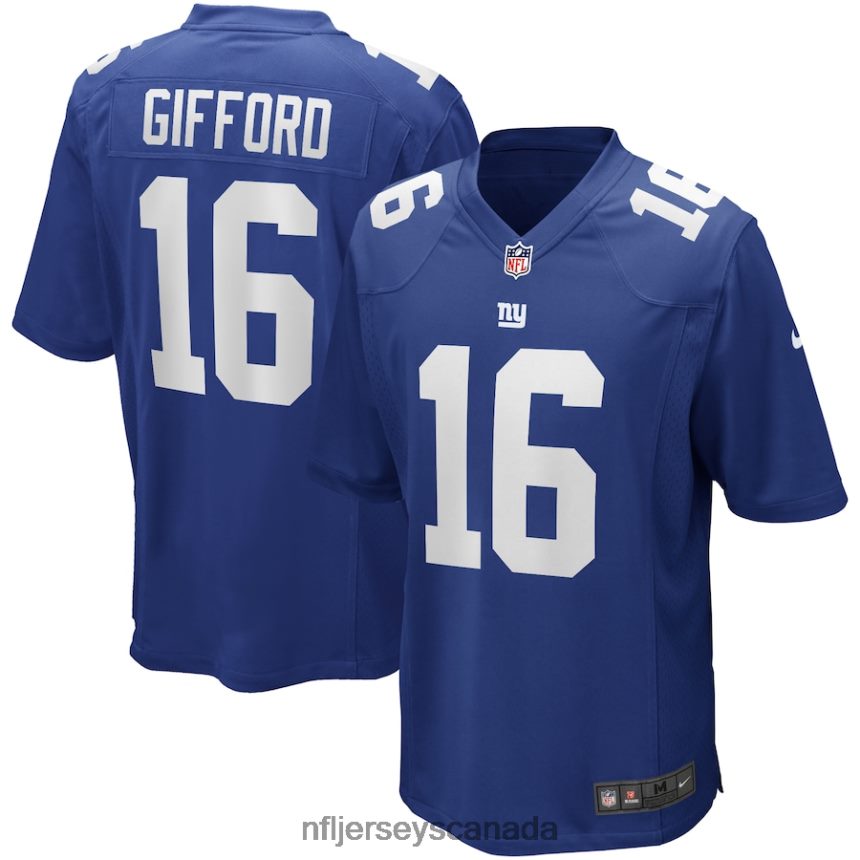 Men New York Giants Frank Gifford Nike Royal Game Retired Player Jersey Clothing NFL TBXFR63117
