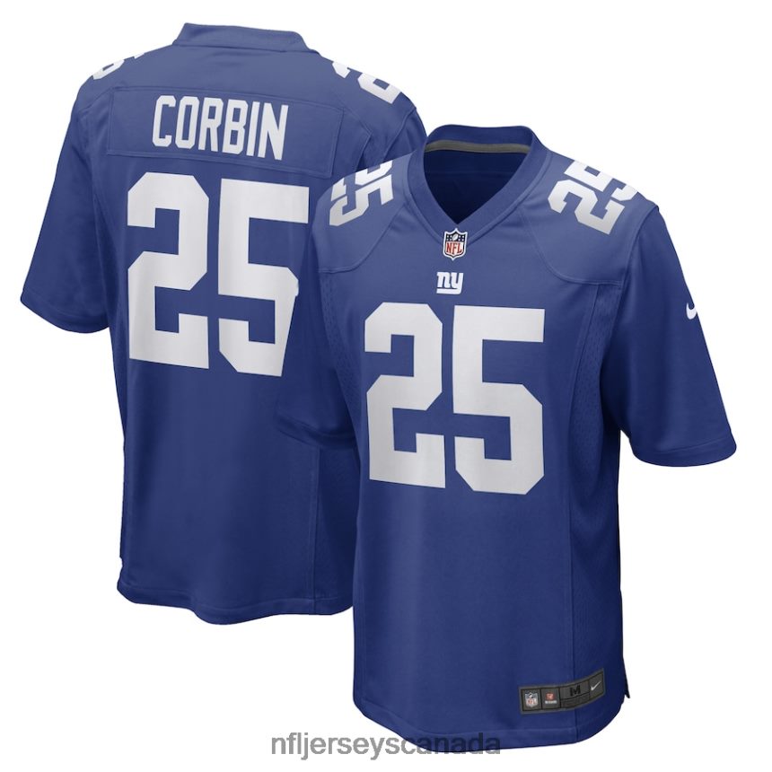 Men New York Giants Jashaun Corbin Nike Royal Game Player Jersey Clothing NFL TBXFR64108