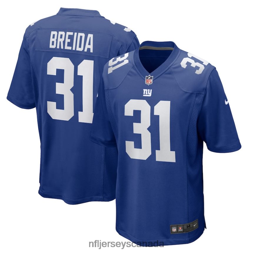 Men New York Giants Matt Breida Nike Royal Game Jersey Clothing NFL TBXFR66240