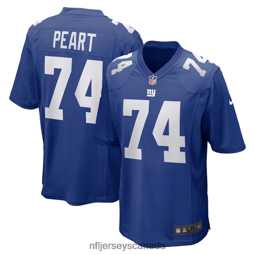 Men New York Giants Matt Peart Nike Royal Game Jersey Clothing NFL TBXFR63859