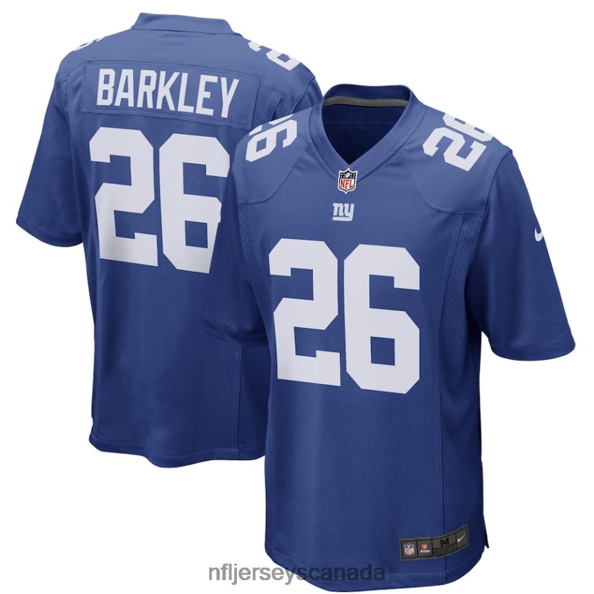 Men New York Giants Saquon Barkley Nike Royal Game Player Jersey Clothing NFL TBXFR65205