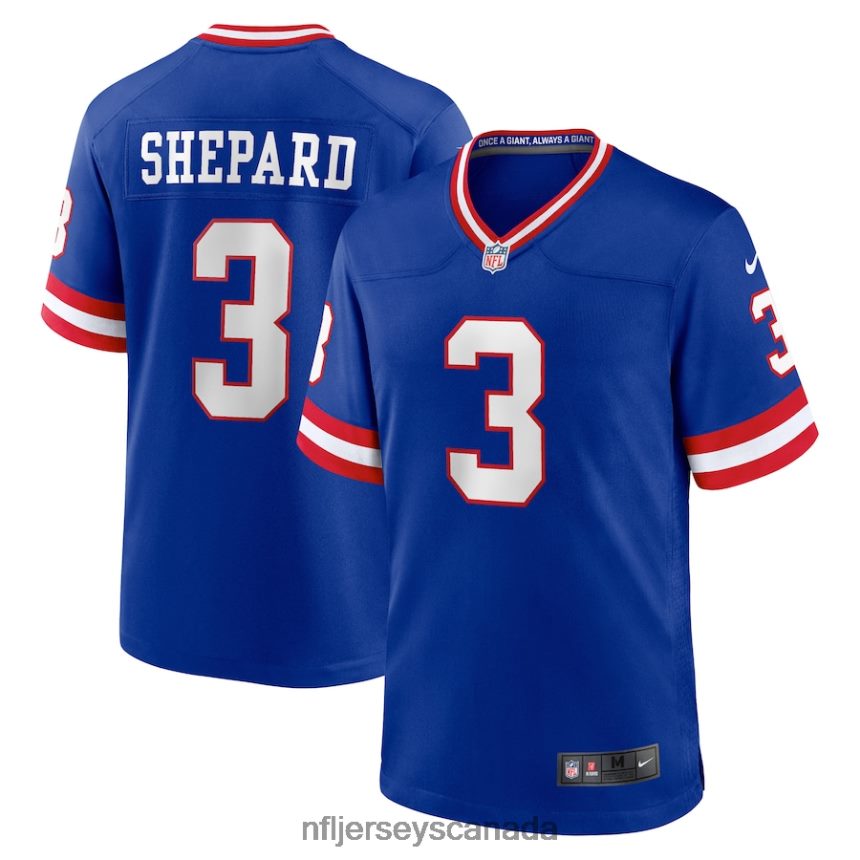Men New York Giants Sterling Shepard Nike Royal Classic Player Game Jersey Clothing NFL TBXFR6910