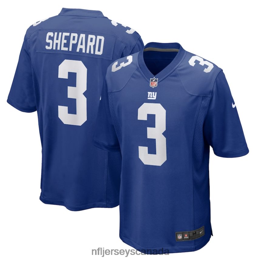 Men New York Giants Sterling Shepard Nike Royal Game Player Jersey Clothing NFL TBXFR62701