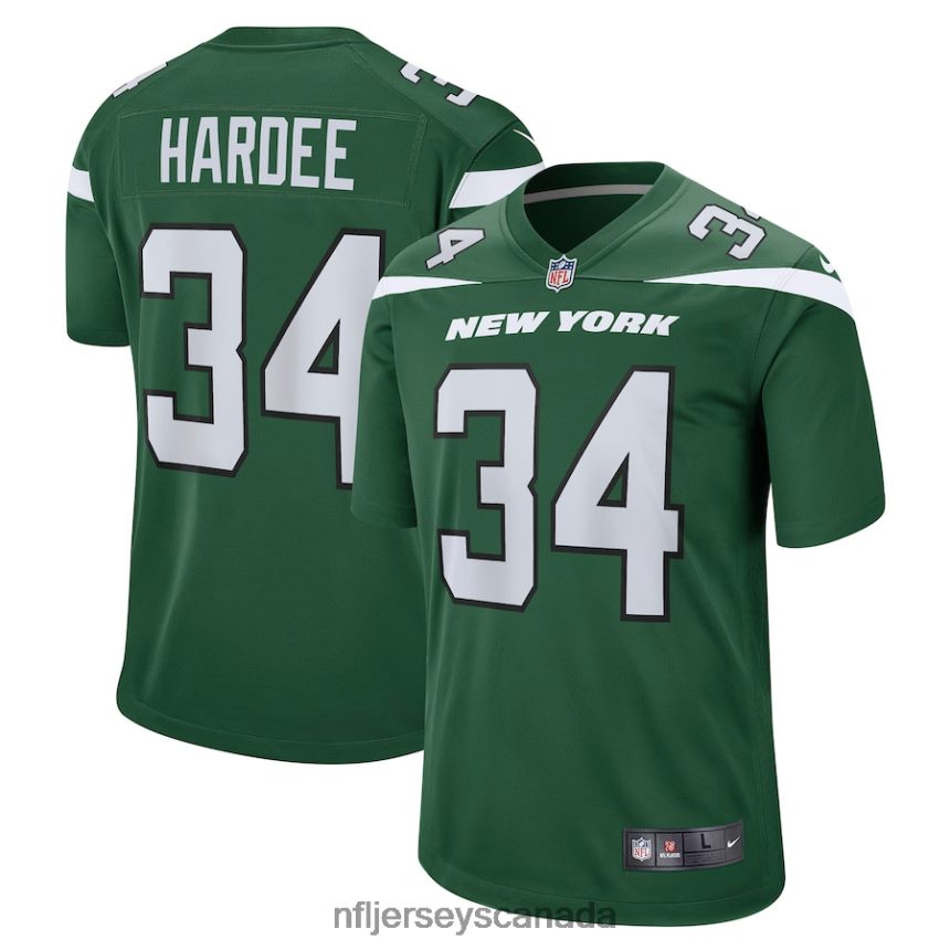 Men New York Jets Justin Hardee Nike Gotham Green Game Jersey Clothing NFL TBXFR64410