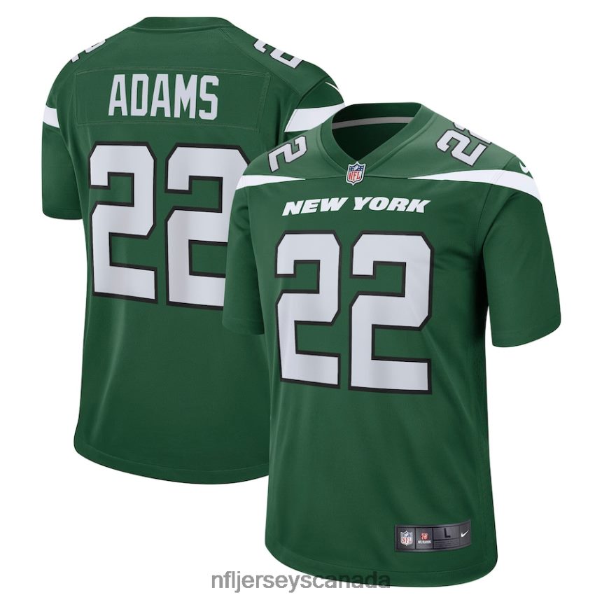 Men New York Jets Tony Adams Nike Gotham Green Game Player Jersey Clothing NFL TBXFR66663