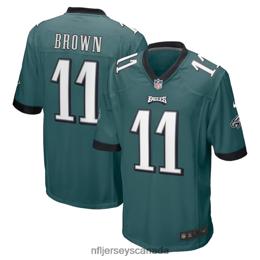 Men Philadelphia Eagles A.J. Brown Nike Midnight Green Player Game Jersey Clothing NFL TBXFR667