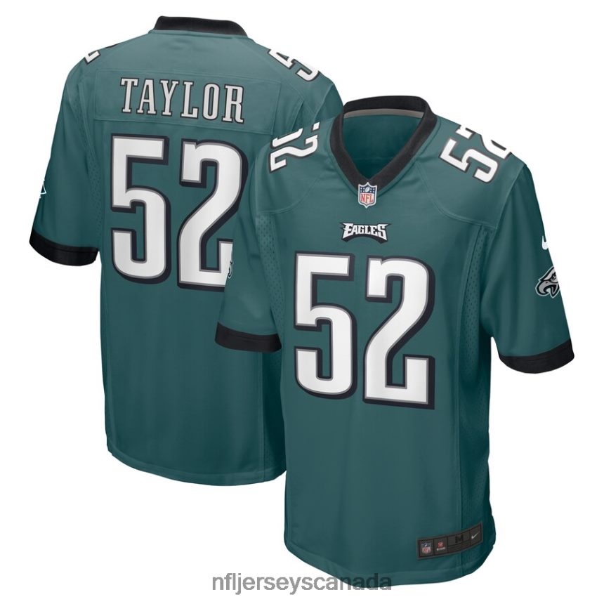 Men Philadelphia Eagles Davion Taylor Nike Midnight Green Game Jersey Clothing NFL TBXFR64797