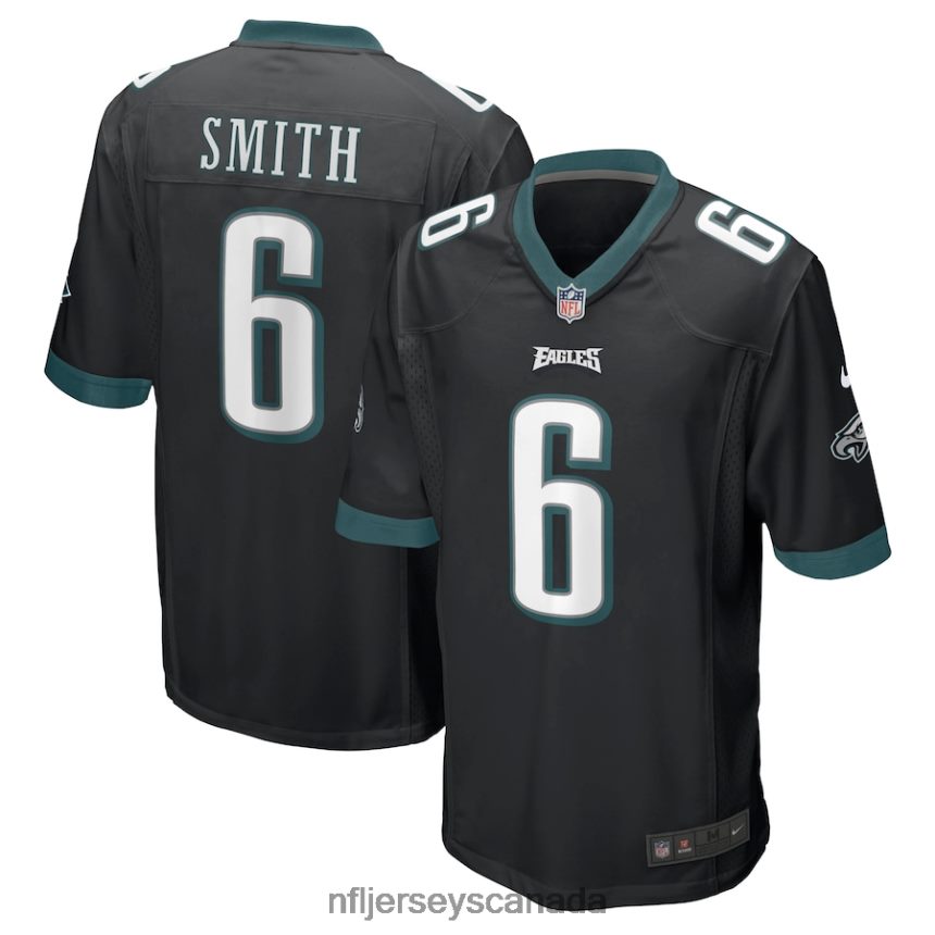 Men Philadelphia Eagles DeVonta Smith Nike Black Game Jersey Clothing NFL TBXFR6417