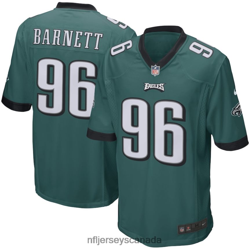 Men Philadelphia Eagles Derek Barnett Nike Green Game Jersey Clothing NFL TBXFR62953