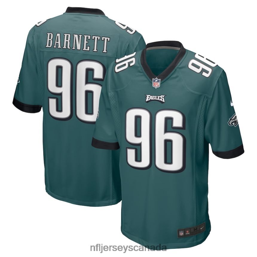 Men Philadelphia Eagles Derek Barnett Nike Midnight Green Game Jersey Clothing NFL TBXFR63656