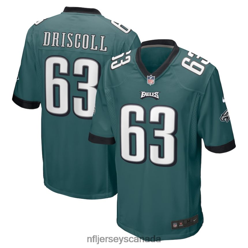 Men Philadelphia Eagles Jack Driscoll Nike Midnight Green Game Jersey Clothing NFL TBXFR64198
