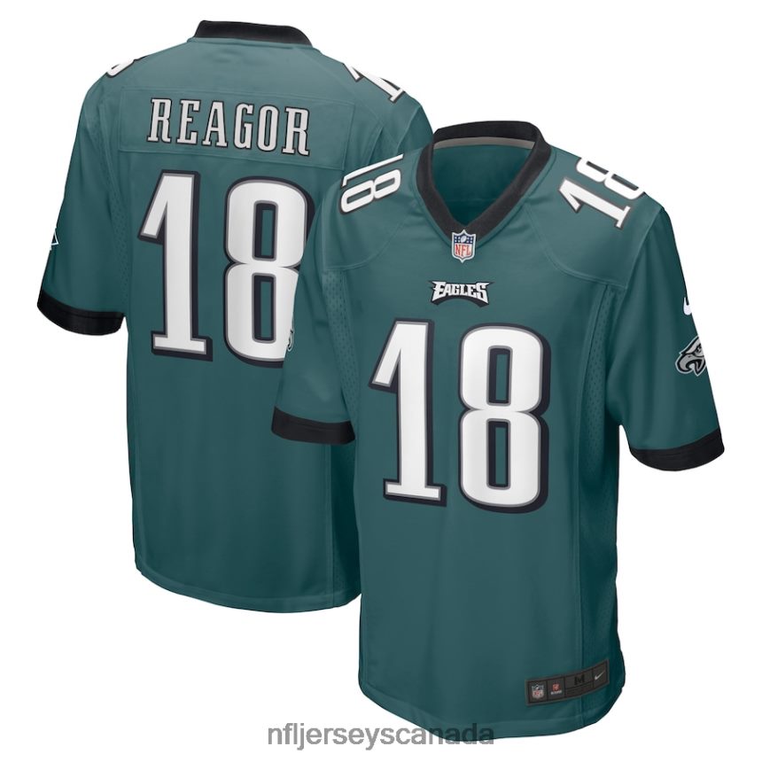 Men Philadelphia Eagles Jalen Reagor Nike Midnight Green Game Jersey Clothing NFL TBXFR62636