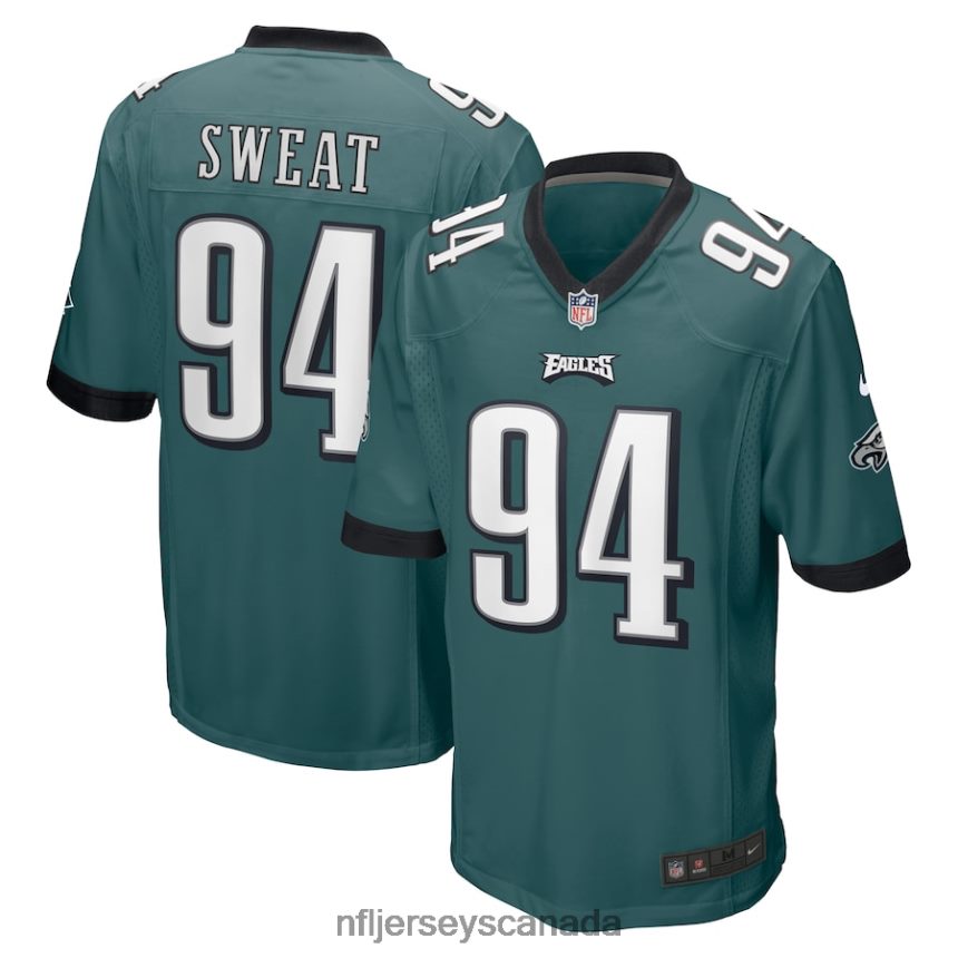 Men Philadelphia Eagles Josh Sweat Nike Midnight Green Game Jersey Clothing NFL TBXFR6981