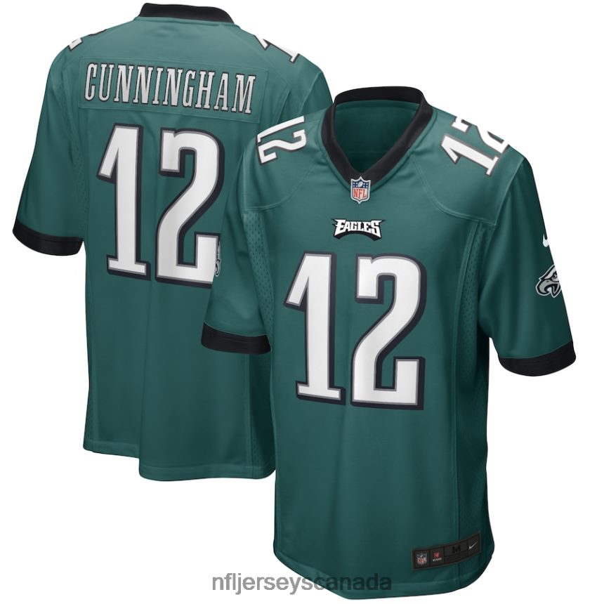 Men Philadelphia Eagles Randall Cunningham Nike Midnight Green Game Retired Player Jersey Clothing NFL TBXFR62941