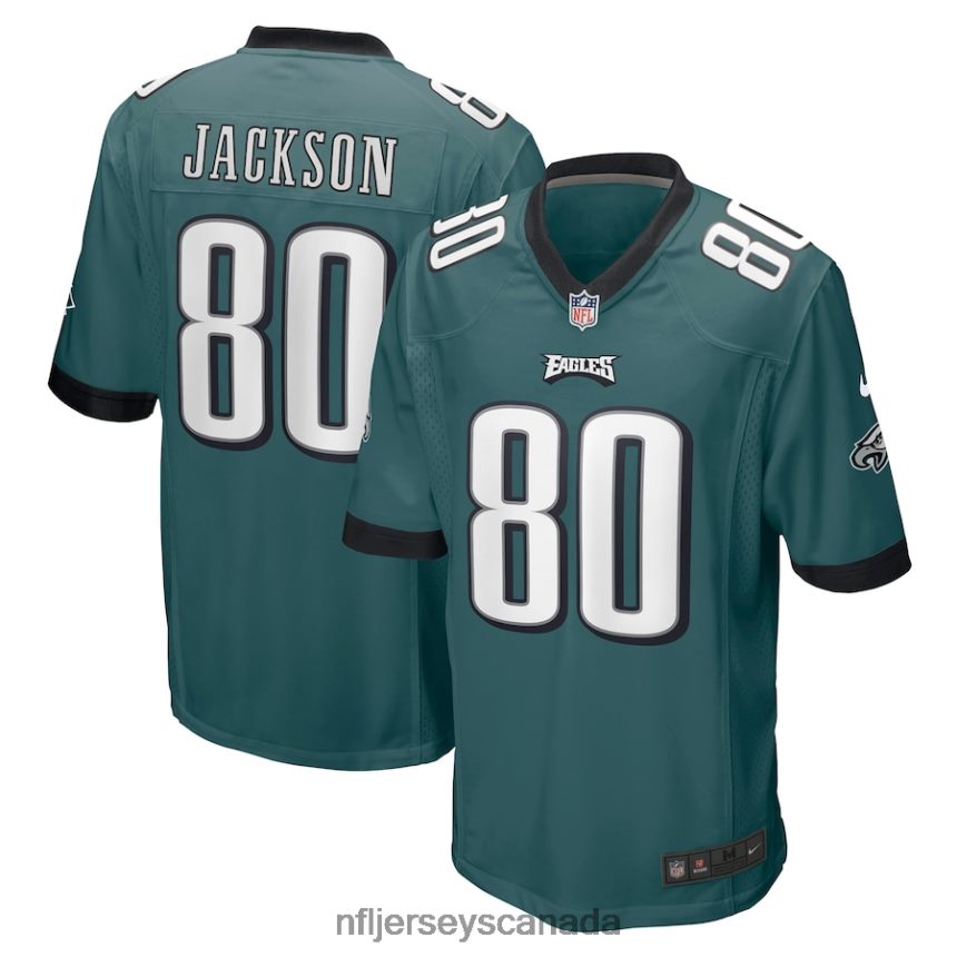 Men Philadelphia Eagles Tyree Jackson Nike Midnight Green Game Jersey Clothing NFL TBXFR65702