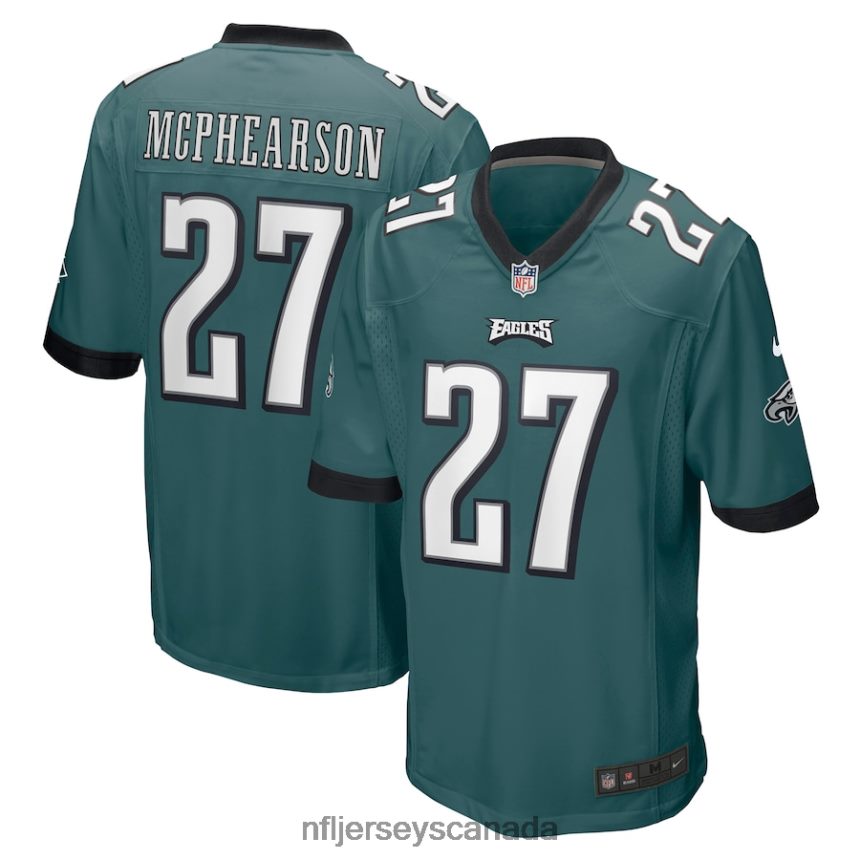 Men Philadelphia Eagles Zech McPhearson Nike Midnight Green Game Jersey Clothing NFL TBXFR65923