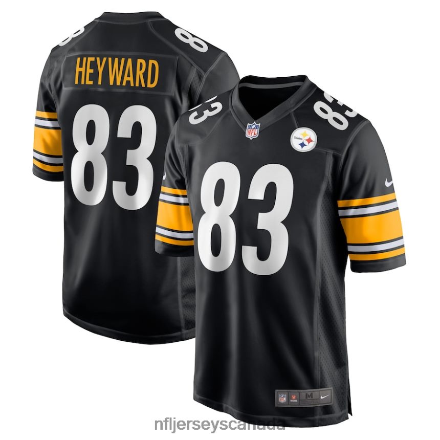 Men Pittsburgh Steelers Connor Heyward Nike Black Game Player Jersey Clothing NFL TBXFR63240