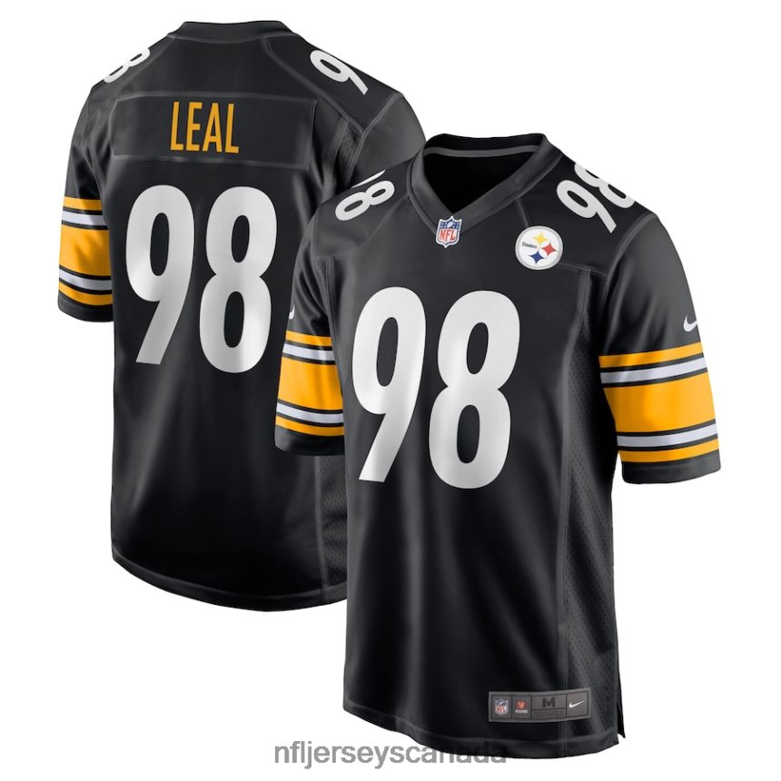 Men Pittsburgh Steelers DeMarvin Leal Nike Black Game Player Jersey Clothing NFL TBXFR66828