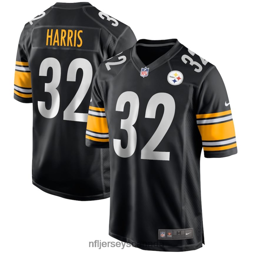 Men Pittsburgh Steelers Franco Harris Nike Black Game Retired Player Jersey Clothing NFL TBXFR6140