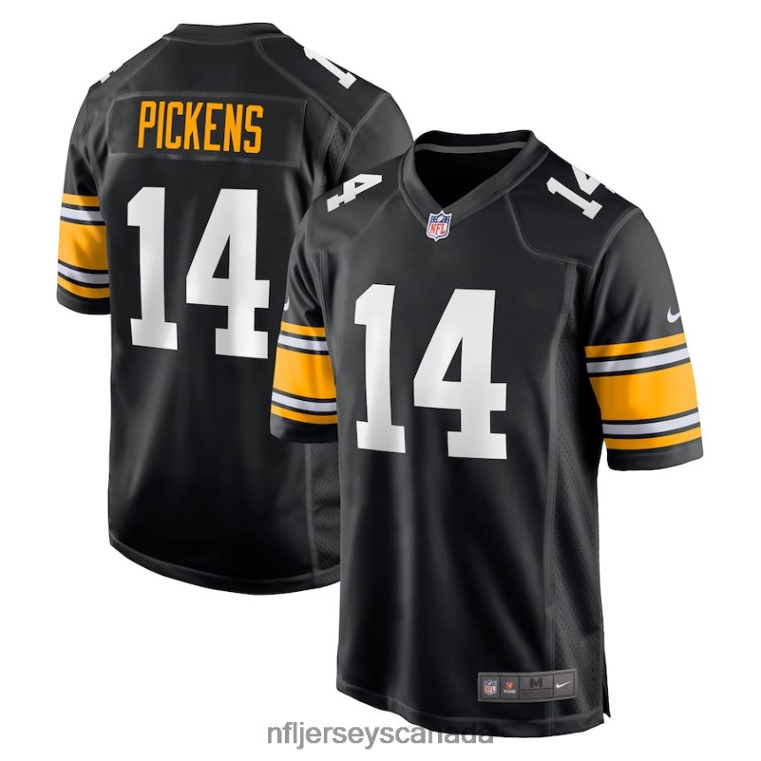 Men Pittsburgh Steelers George Pickens Nike Black Alternate Game Player Jersey Clothing NFL TBXFR6171