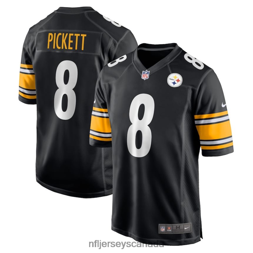 Men Pittsburgh Steelers Kenny Pickett Nike Black Player Game Jersey Clothing NFL TBXFR640