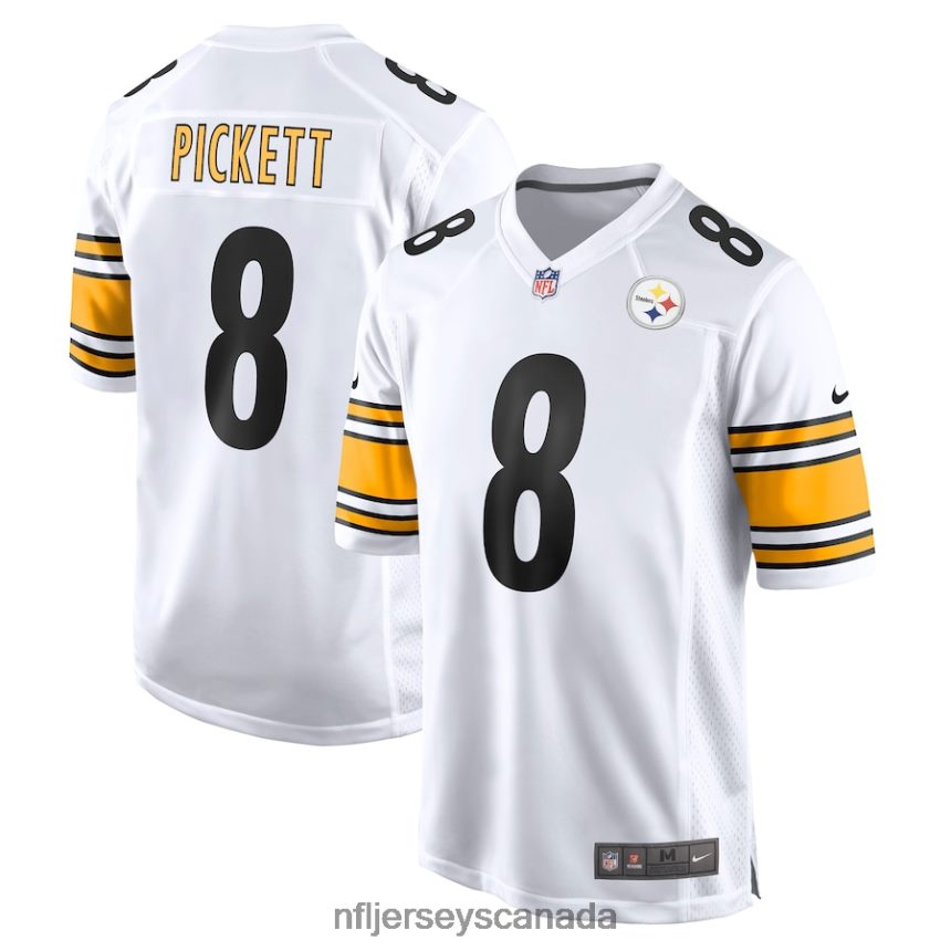 Men Pittsburgh Steelers Kenny Pickett Nike White Player Game Jersey Clothing NFL TBXFR6130