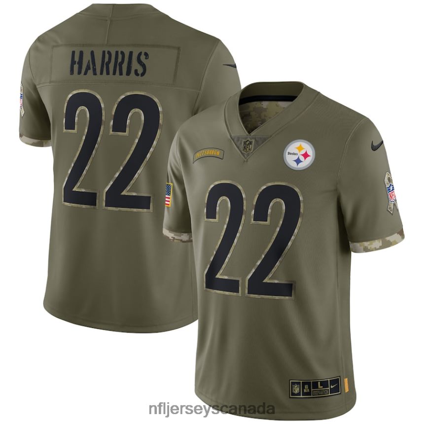 Men Pittsburgh Steelers Nike Olive 2022 Salute To Service Limited Jersey Clothing NFL TBXFR61907