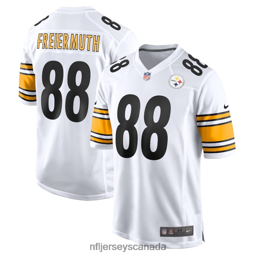 Men Pittsburgh Steelers Pat Freiermuth Nike White Game Player Jersey Clothing NFL TBXFR62839
