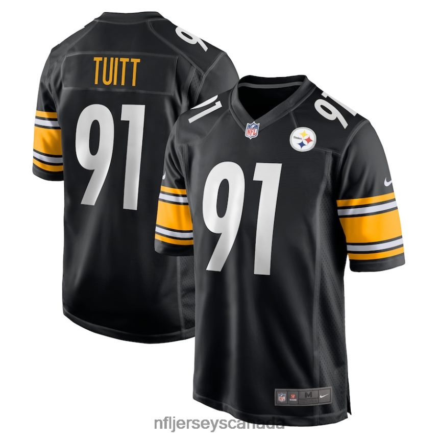 Men Pittsburgh Steelers Stephon Tuitt Nike Black Game Team Jersey Clothing NFL TBXFR63455